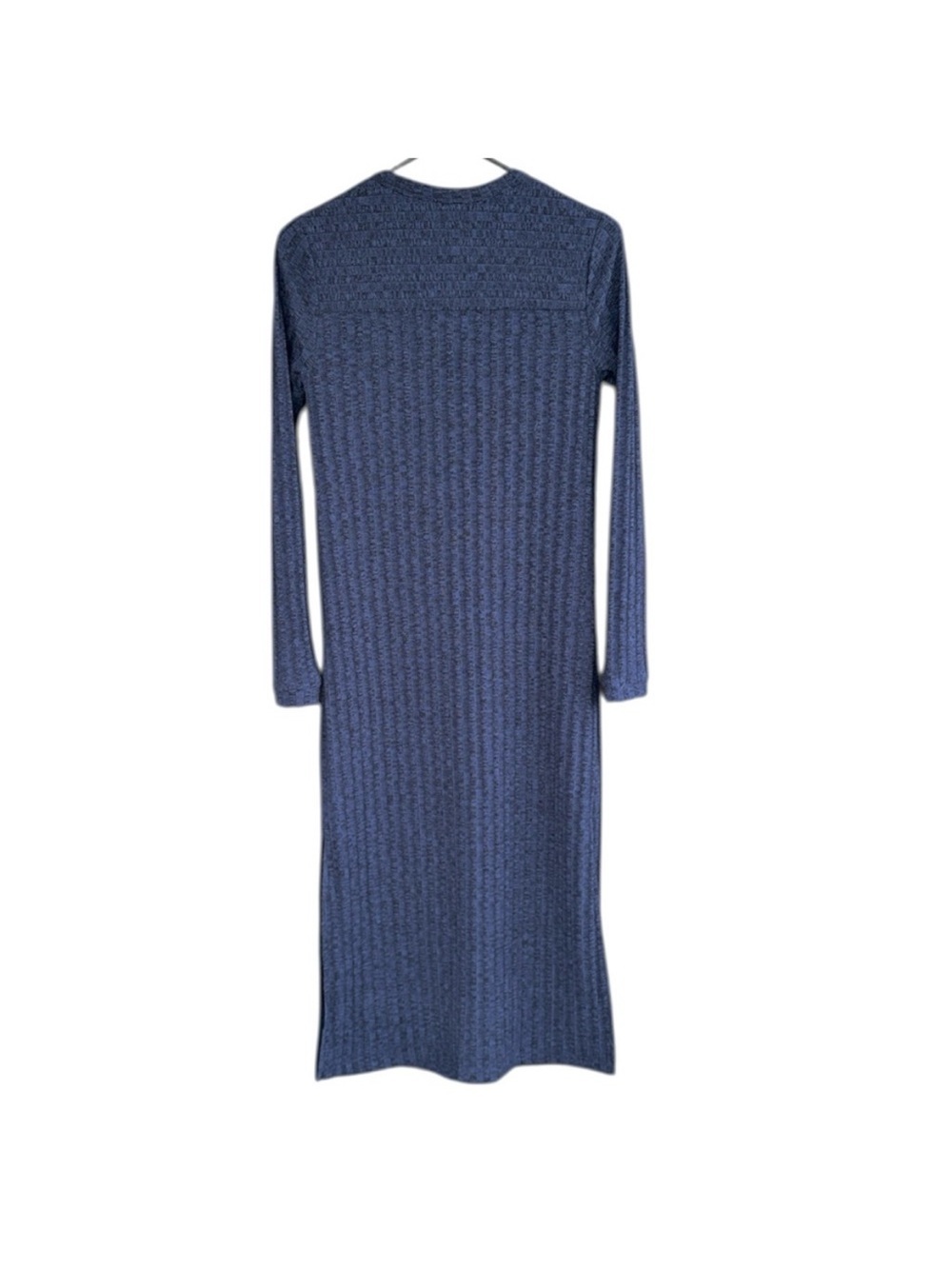 NWT EVEREVE PPLA Clothing Aggie Long Like Ribbed Duster Top Indigo Size XS - Picture 2 of 9